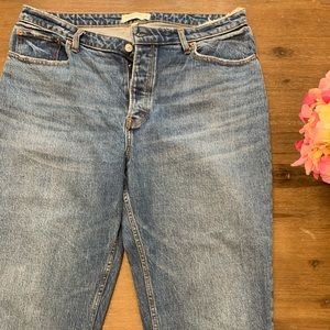Abercrombie & Fitch Curve love high rise Dad Jeans